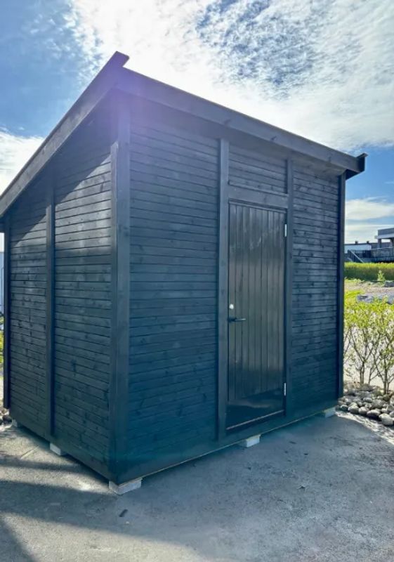 Bod 2,5x3m med skråtak, byggesett