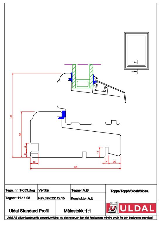 Vindu Toppsving 1090 x 590 2-lags glass